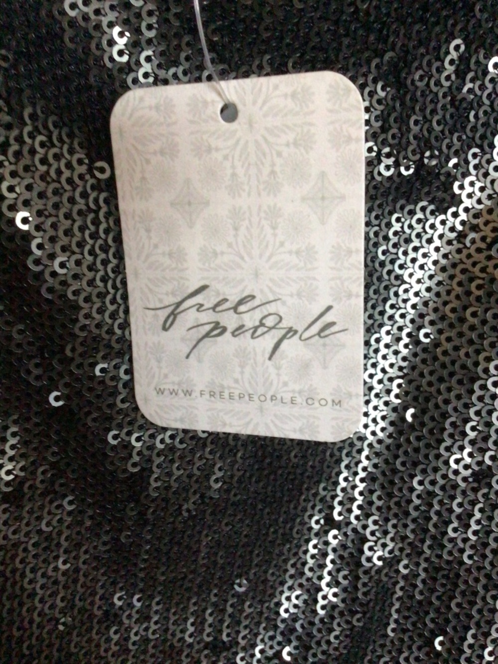 Free People “Manukau” Sequin Flutter-Sleeve Mini Dress-New with Tags-Size Large - Picture 5 of 11
